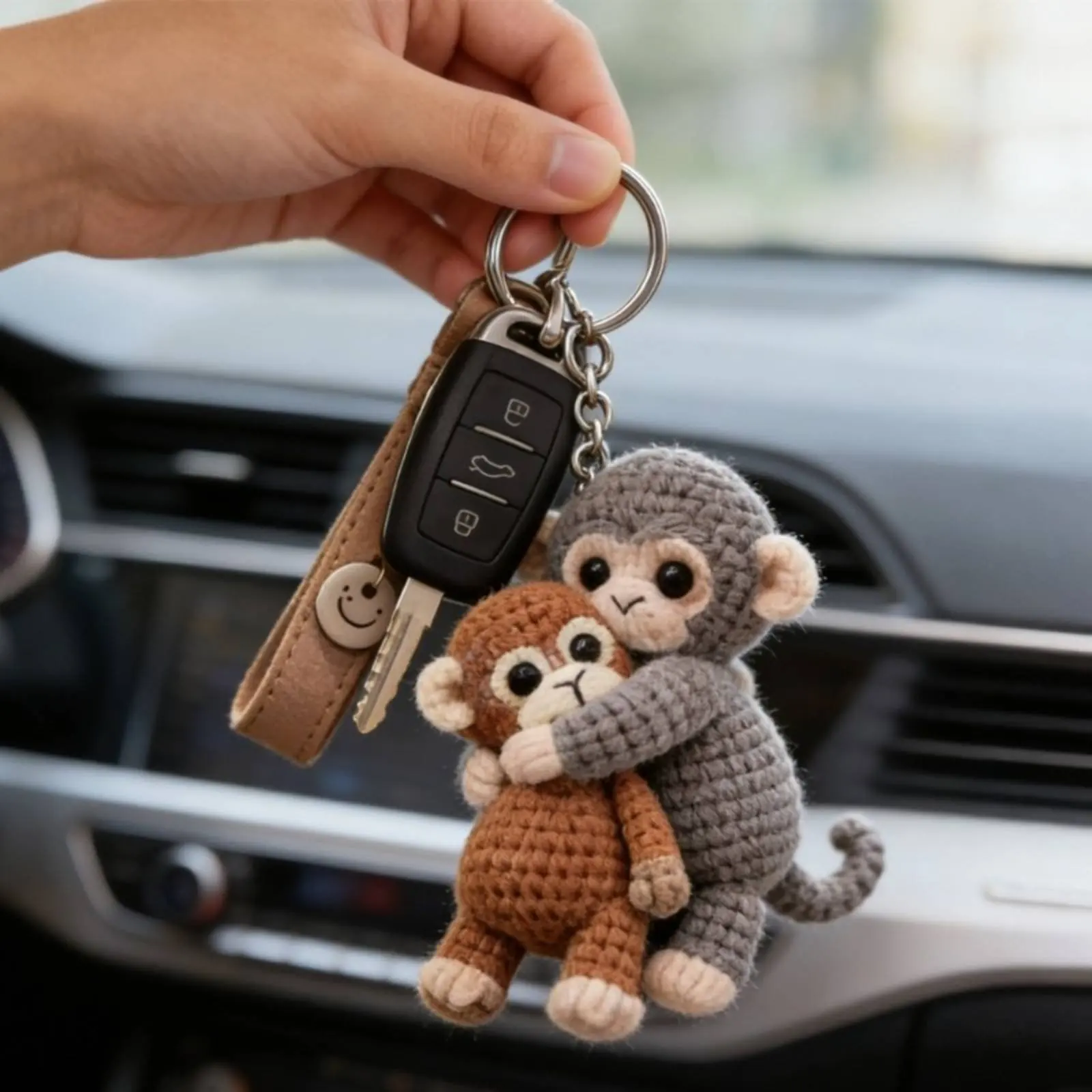 

Вязаный брелок-предметик для ключей, легкий, прочный, уникальный, для украшения сумки