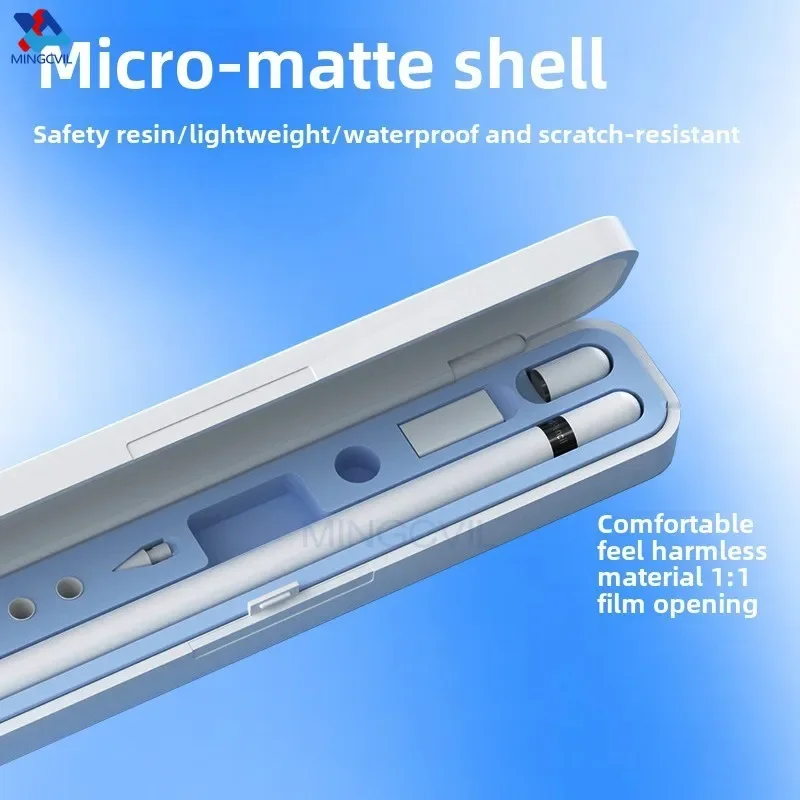 Universal Pencil Box For Apple Pencil 2 1 Cover for Xiaomi Pencil Stylus Case Pen Holder Protective Case for Huawei Stylus Box view 5