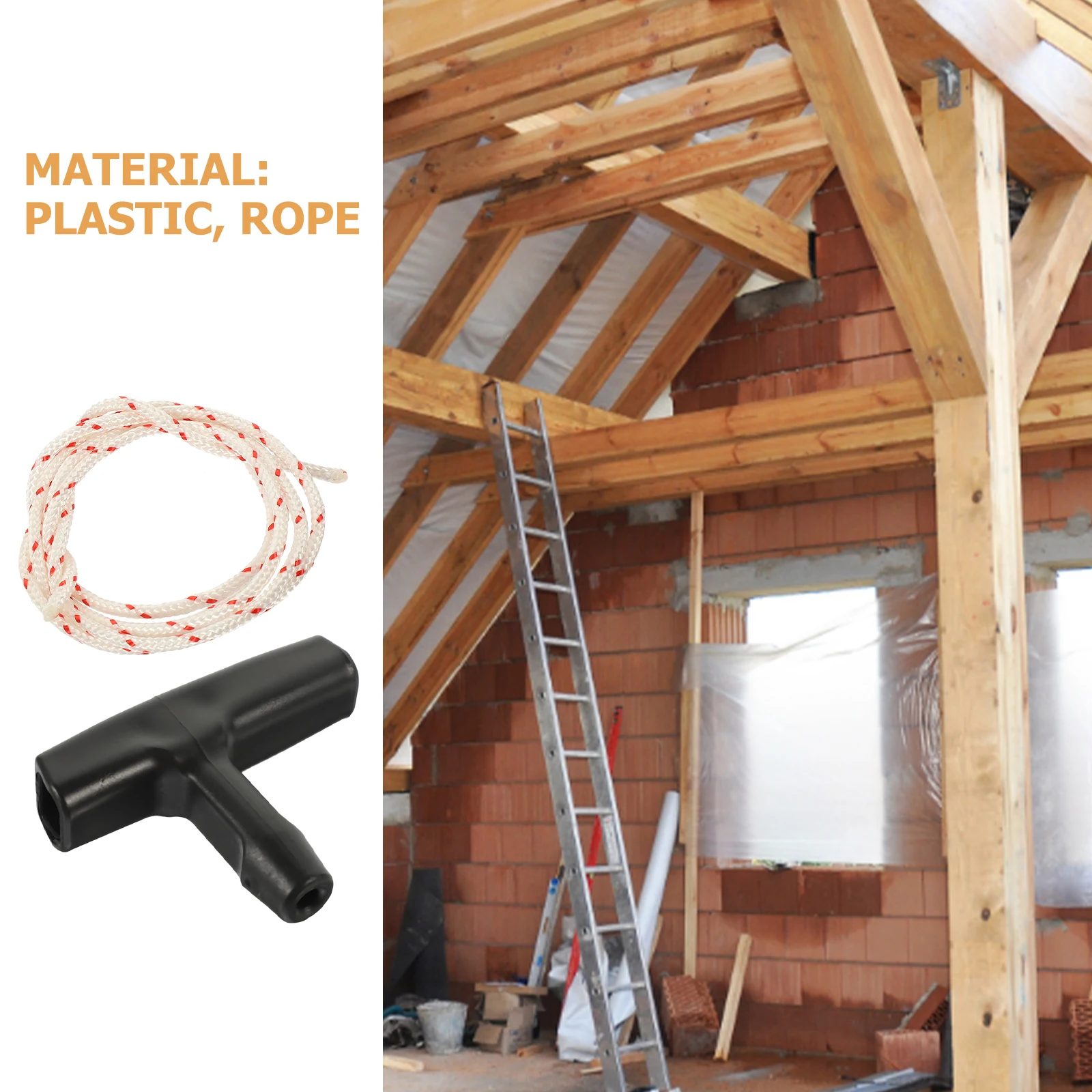 

5pcs Garage Door Pull Cord 1m Rope Handle Attic Ladder Replacement Kit Starter Cord Durable Plastic Efficient Practical Easy