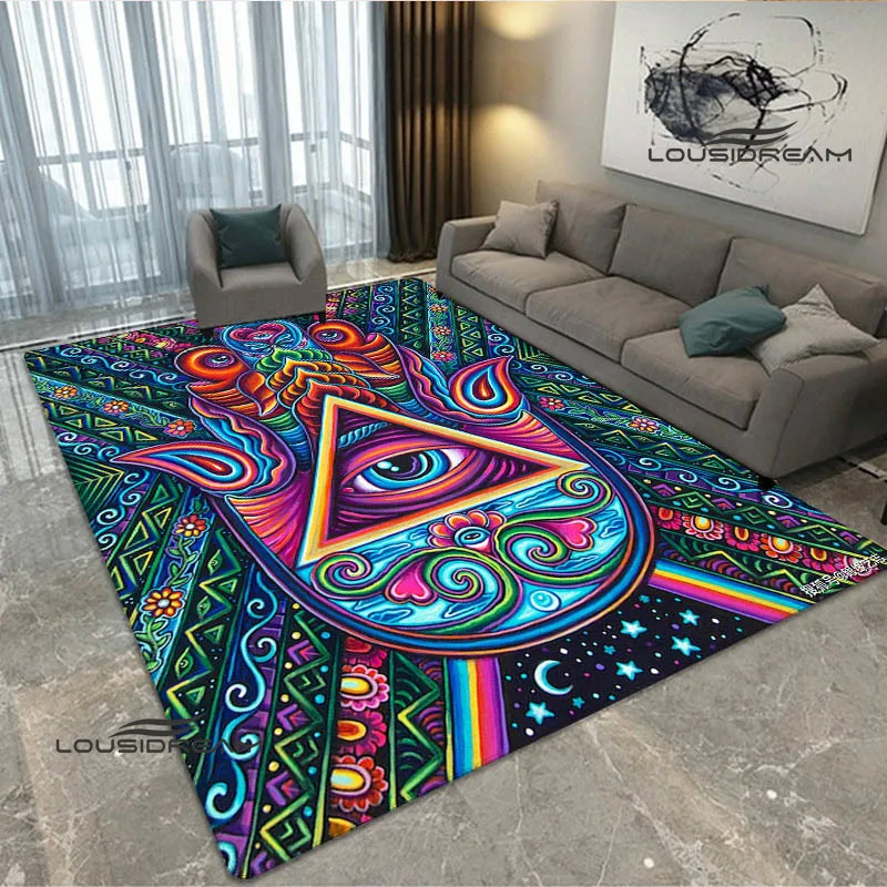 3D Hand of Fatima printed carpet Non -slip carpet bedroom decoration living room decoration washroom floor mat birthday gift