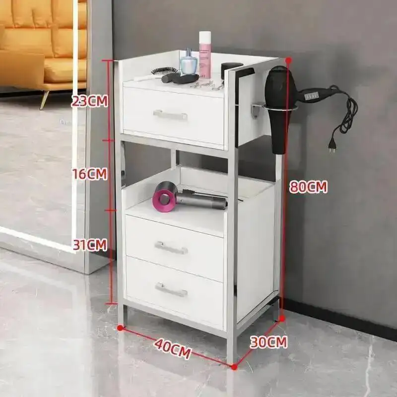 Rolling Makeup Trolley Salon Cart Barber Cosmetic Utility Salon Trolley Hair Drawers Carrello Attrezzi Salon Furniture BL50ST