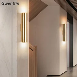 Modern Wall Mounted Lamp Led for Home Villa Living Room Decoration Gold Sconce Balcony Vanity Lights Bathroom Lighting Fixtures