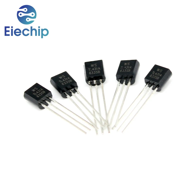 50pcs TL431A TO-92 Transistors Regulator Tube Triode DIY Electronic Kit TL431