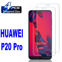 2/4Pcs 9H Screen Protector Glass For Huawei P20 Pro HD Tempered Glass Film