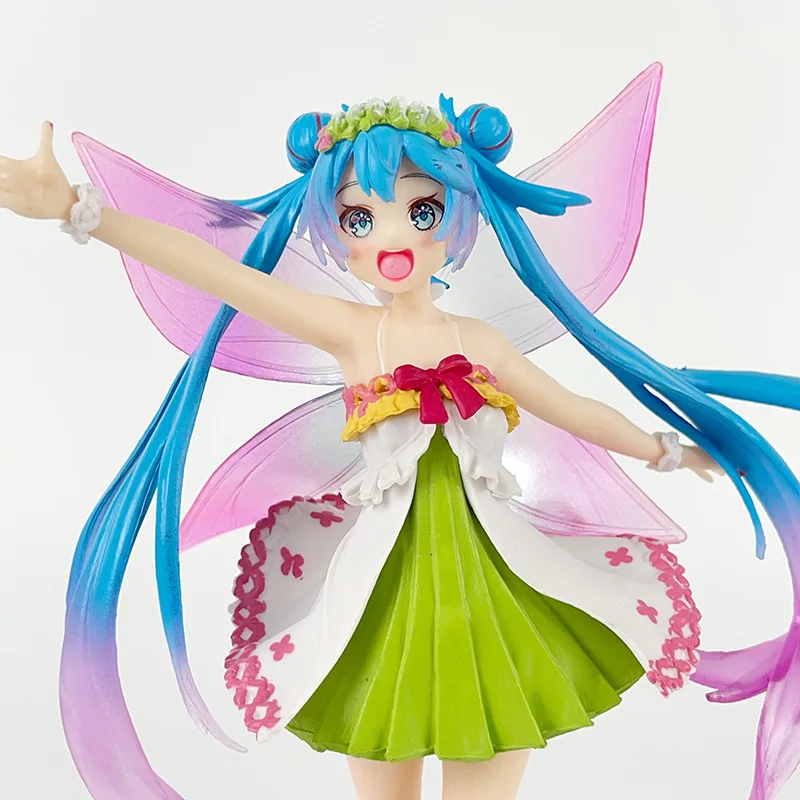 Hatsune ku Four Seasons Series Anime Action Figure, fur s Up Model Toy, Spring Spirit, Kawaii, PVC, 18cm, Gift Collection