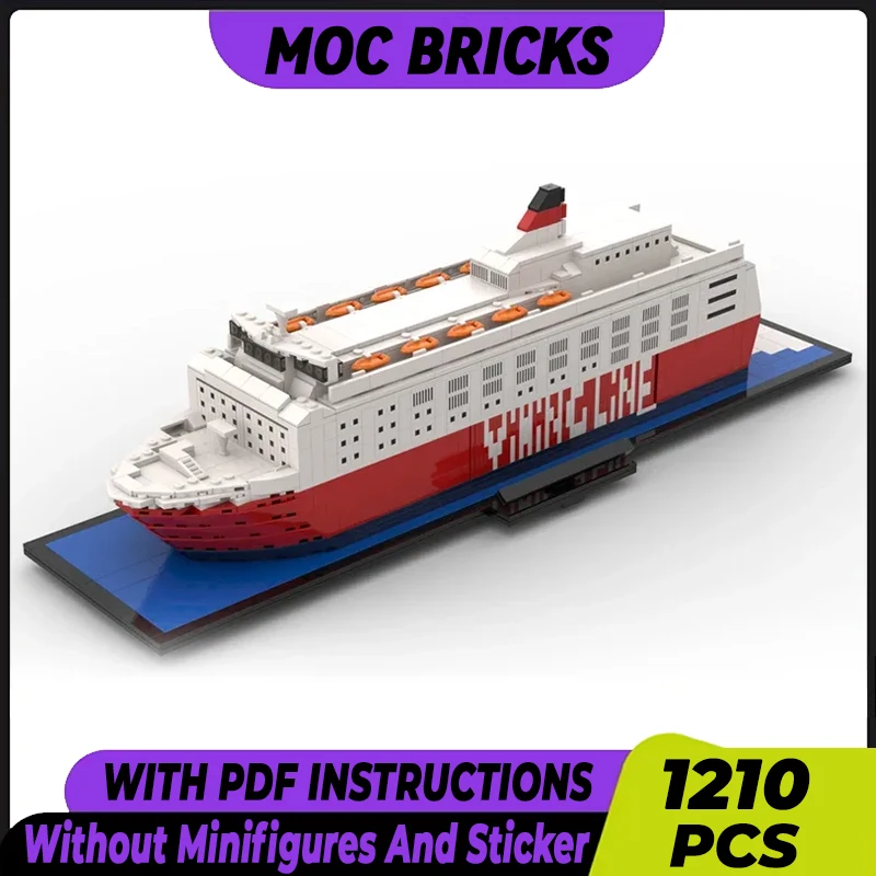 

Classics Ferry Model Moc Building Bricks The Viking Sally Technology Modular Blocks Gifts Christmas Toys DIY Sets Assembly