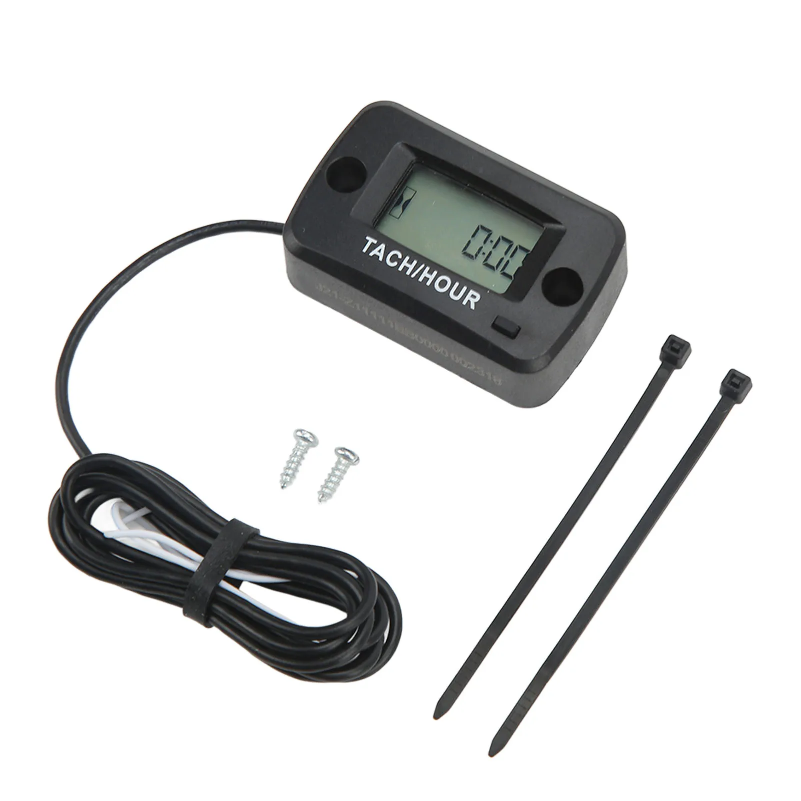 

Digital Tach Hour Gauge LCD Display IP68 Waterproof 0‑999999H 0‑30000RPM for Motorcycle ATV