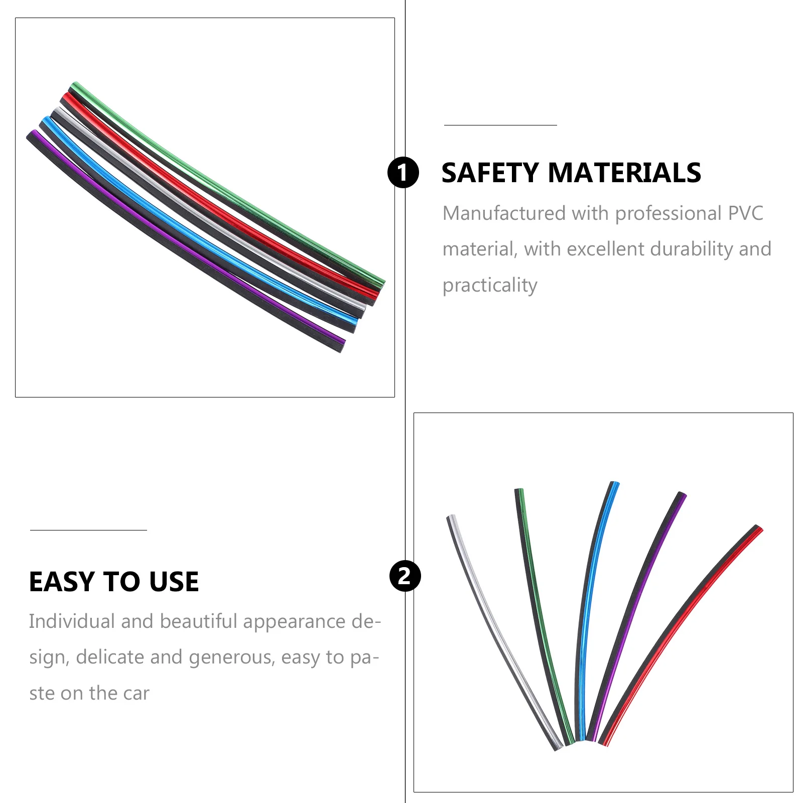 

10Pcs Car Outlet PVC Durable Decorative Vehicle Air Conditioning Vent Outlet Trim Clamp Strip Vehicle Clamp Strip