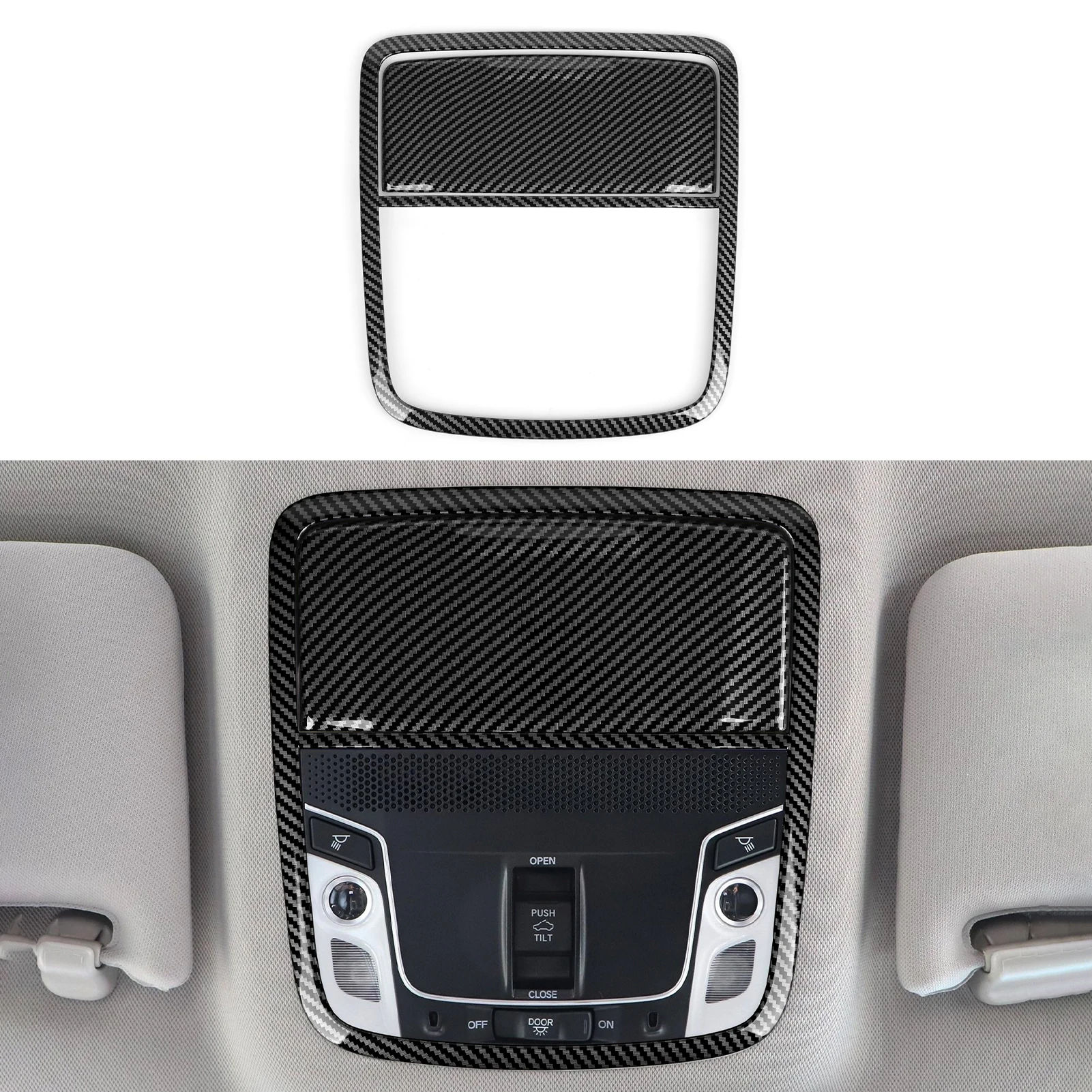 Auto-Mittelkonsole, Schalthebel, Lenkradverkleidung für Honda Accord 10. Generation 2018-2022 Zubehör. ABS-Kohlefaser-Innenausstattung. – Detail 31