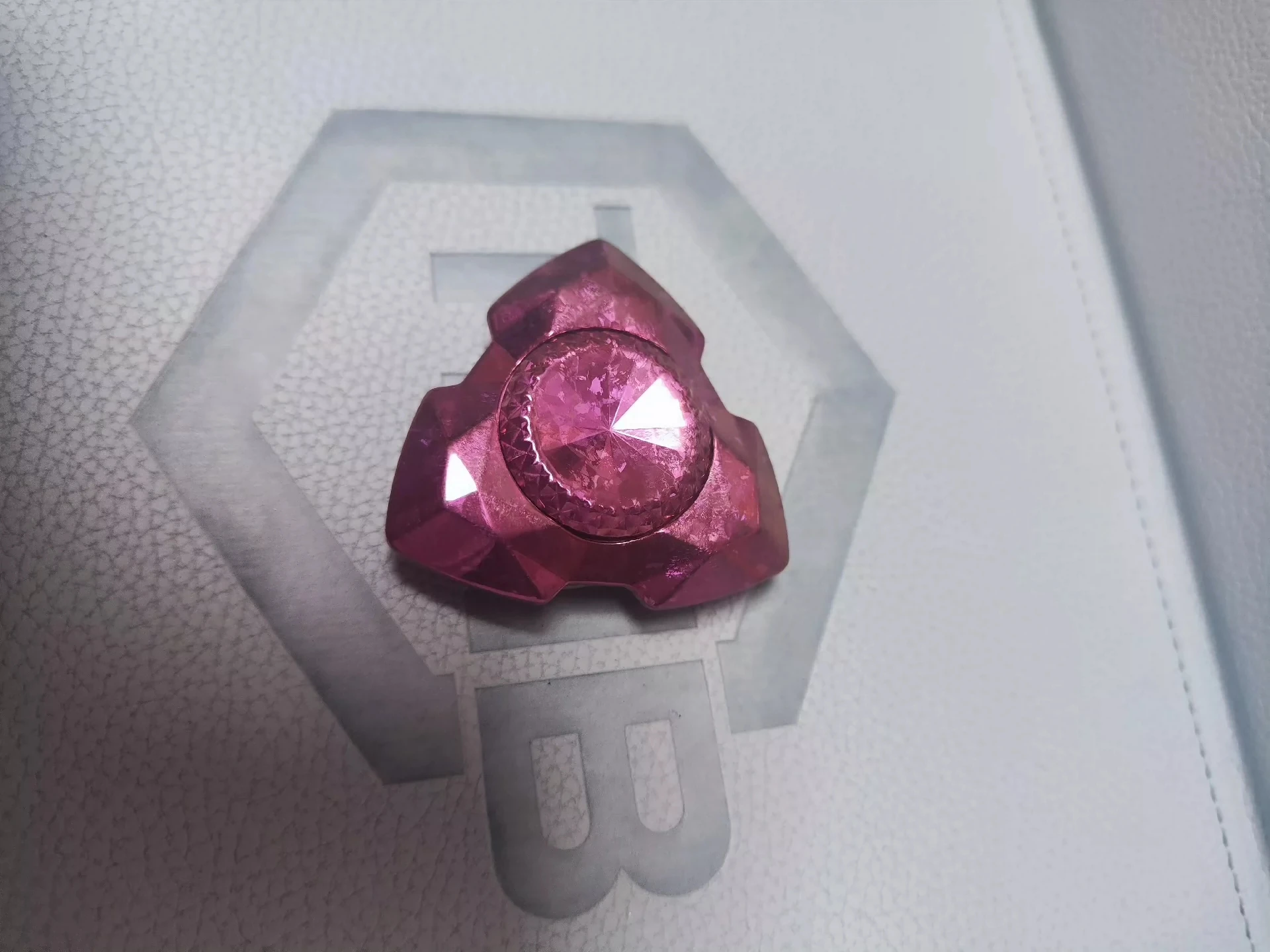 

Ele pink ice crystal titanium star EDC