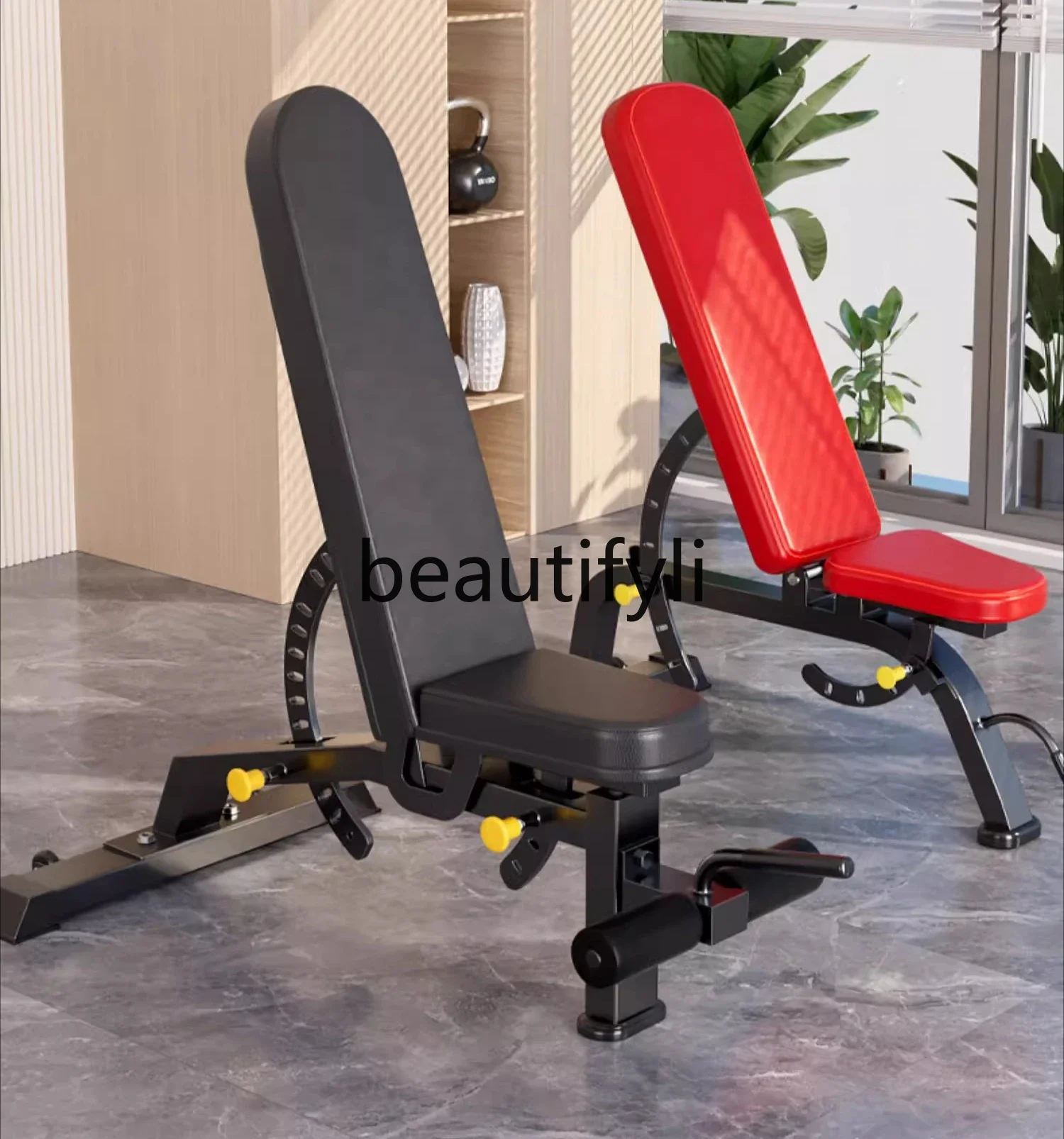 

x Multifunctional Dumbbell Stool Home Fitness Equipment Sit-up Board Fitness Chair, Professional Bench Press Stool