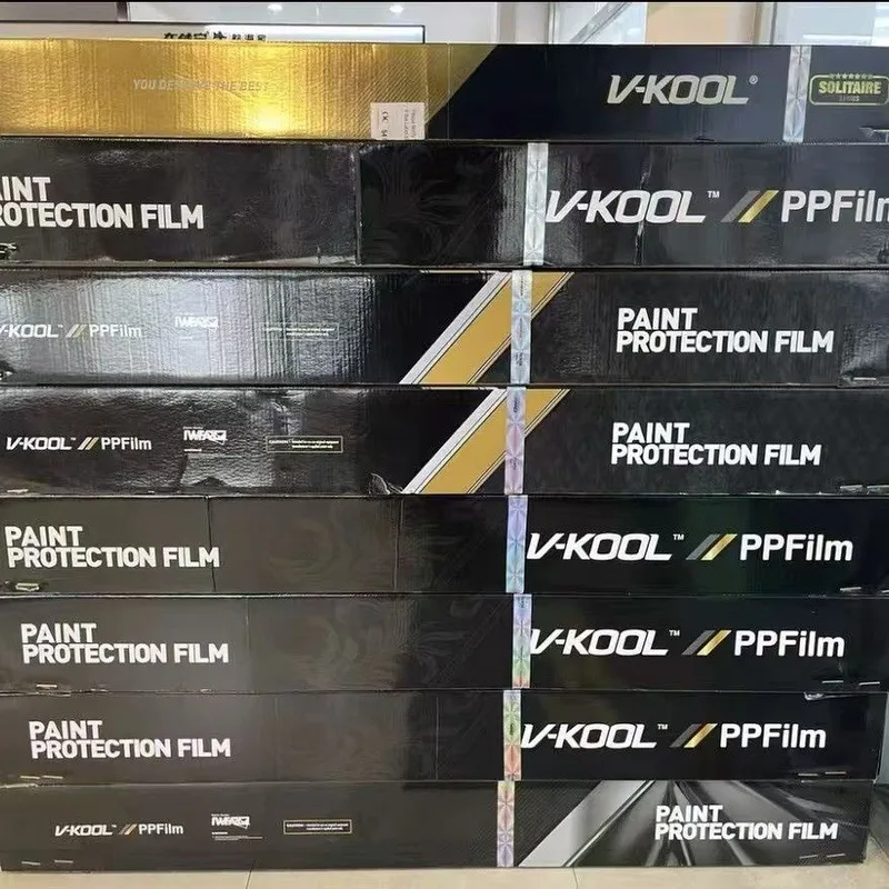 Premium V-KOOL V10 TPU PPF High Transparency Auto Paint Protection Film Heat Resistant Self Healing Coating High Gloss Finish