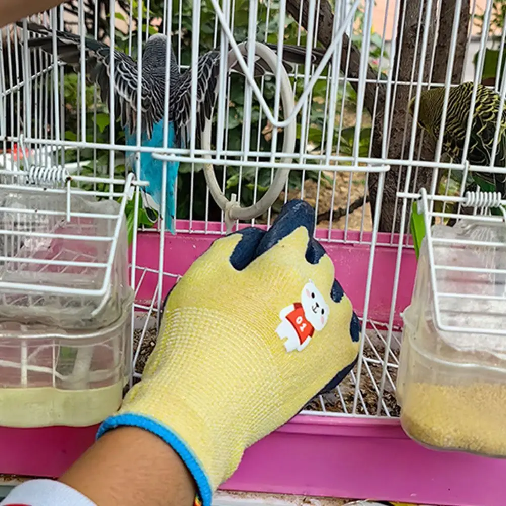 Tool Multi-purpose Kids Work Gloves Cartoon Animal Pink Blue Yellow Protective Mittens Safety Antiskid Gardening Glove Weeding