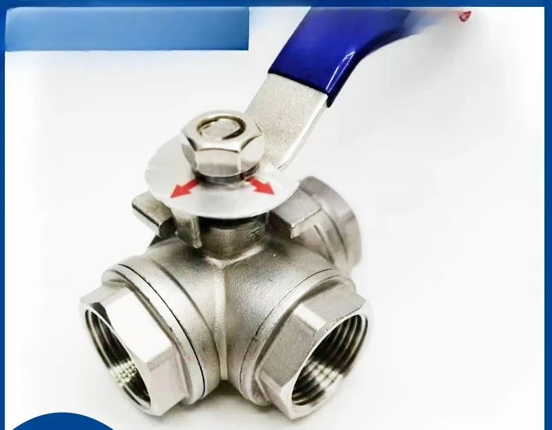 

Stainless steel T-shaped three-way ball valve/304 threaded ball valve/manual valve/low platform