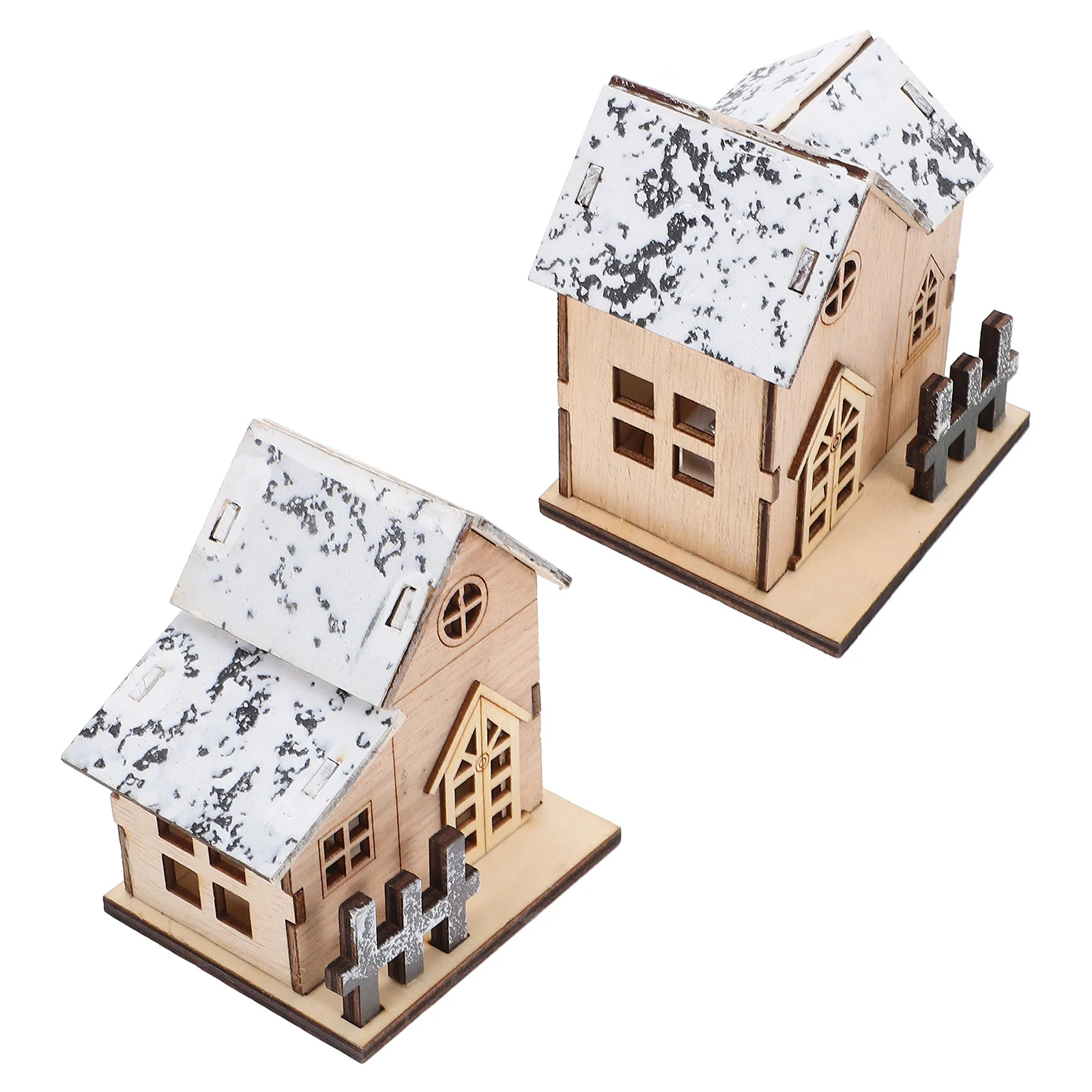 

Christmas Decorations Luminous House Ornament Set Electronic Component