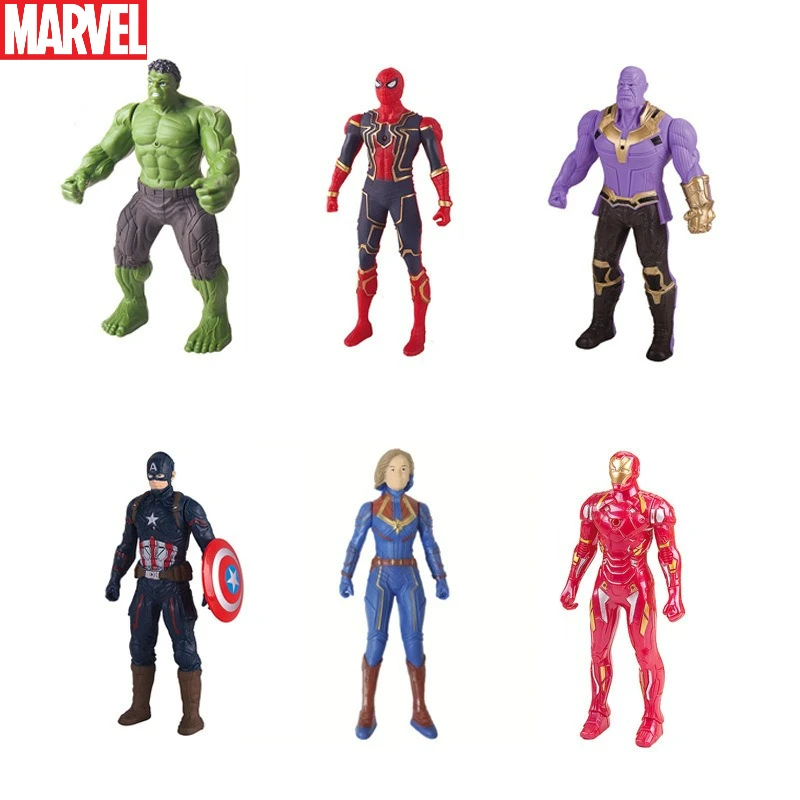 دمية Marvel Avengers المزخرفة المتوهجة للأطفال، هدية عيد الميلاد من الفولاذ لفريق Spider Man