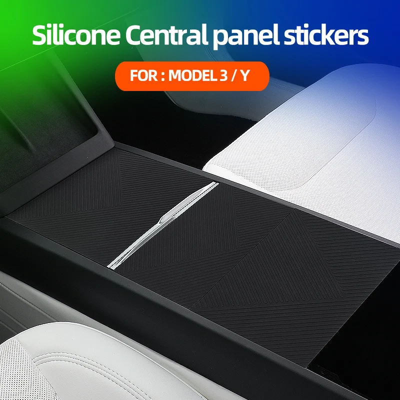 

For Tesla Model 3/Y Highland 2024-2025 silicone Center Console Protector Cover Central Control Panel Sticker Film Accessories