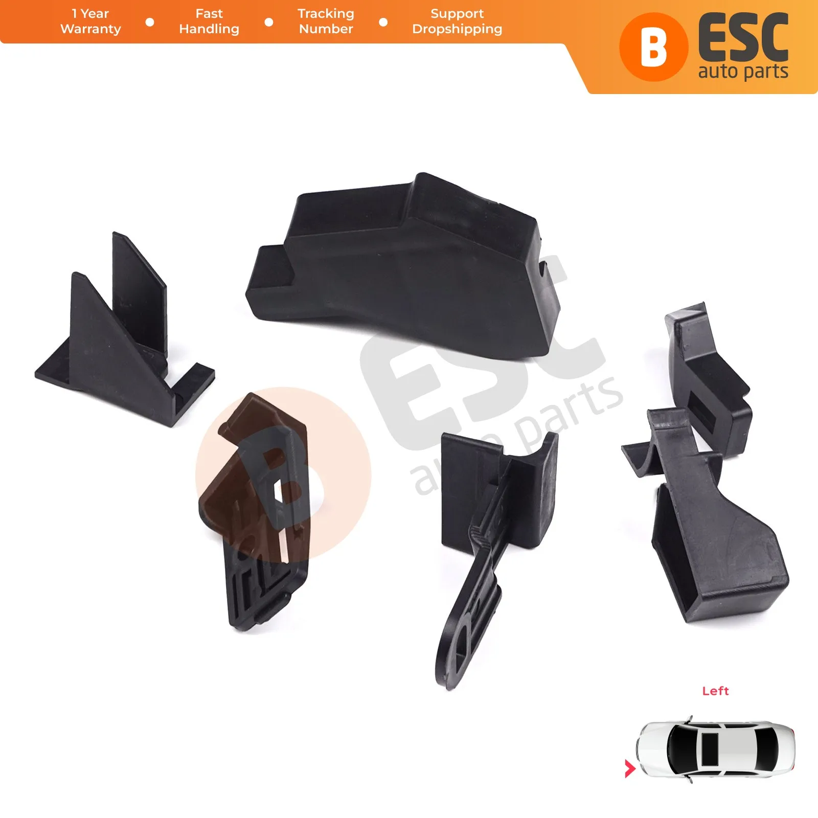 EHL524 Car Headlight Headlamp Housing Repair Mount Holder Bracket Tab Clips Left for Nissan Qashqai MK2 J11 2013-2021 260604EH0A