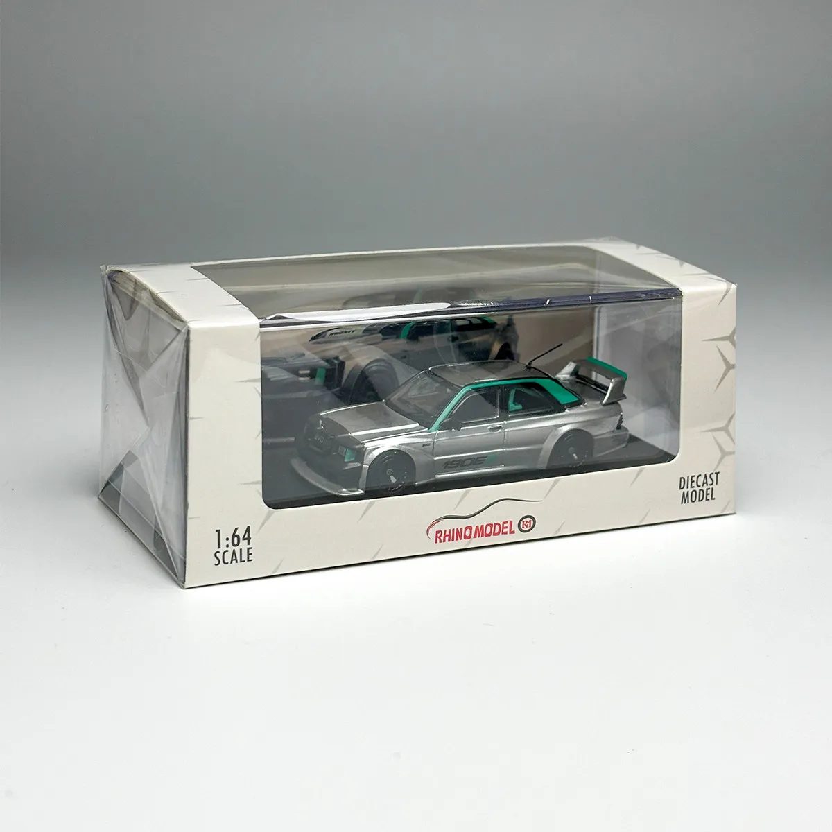 In stock 1: 64 new item 190E EVO II wide-body modification, alloy die-cast static car model,  gift, high-end decorative item