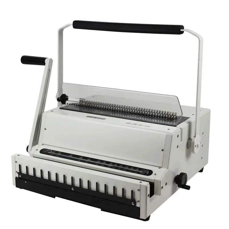 Binding Machine 2:1+3:1 Double Wire Binding Machine Iron Ring Binding Machine Loose-leaf Hole Punch for Book and Calendar