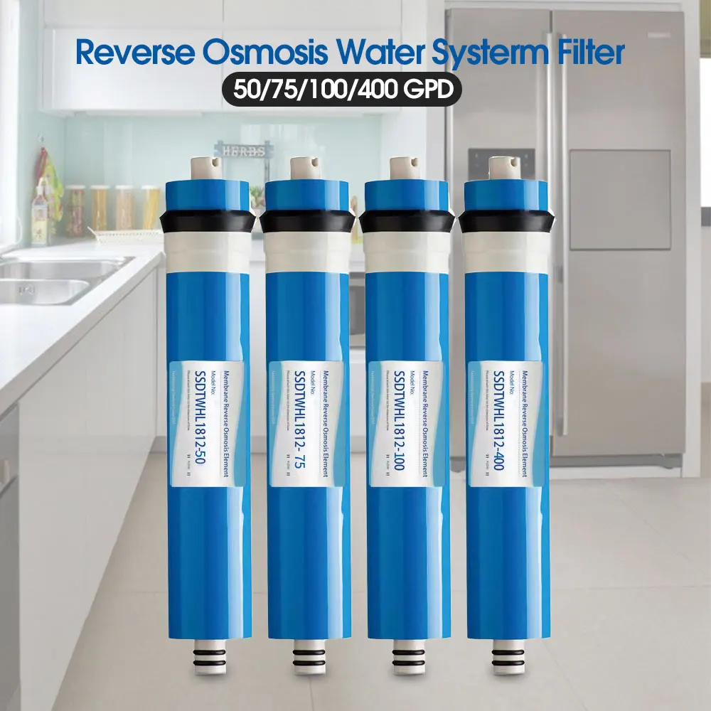 

50 70 100 Home Kitchen RO Membrane Replacement Water System Filter Purifier Water Drinking Treatment Reduce Bacteria
