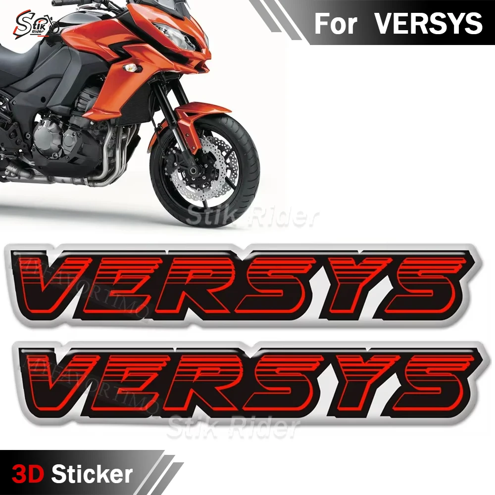 

For Kawasaki VERSYS 300 400 650 1000 X300 Motorcycle Tank Pad Adventure Side Panel Protector Fairing Decal Emblem Stickers