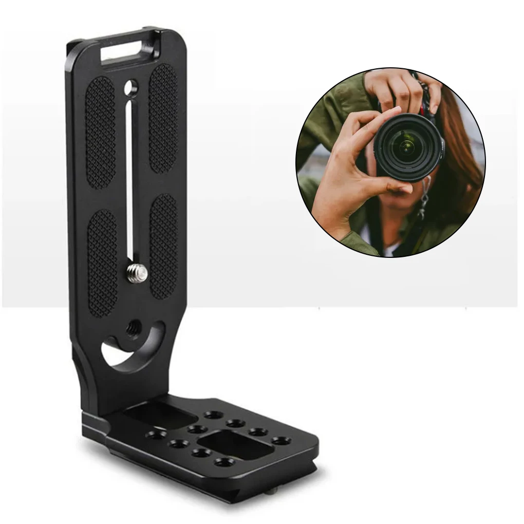 Aluminium Alloy L-shaped Camera Fast Release Plate Portable Replacement Anti-rust Nonslip Camcorder Plates Bracket