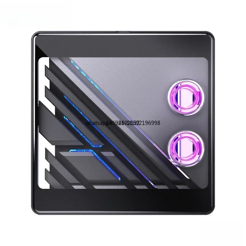 Split CPU Water Cooling Head 1851 /AM5 Metal Surface Tempered Glass 0.08 Channel