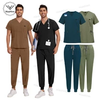 Uniformes Niaahinn, uniforme de enfermería médica de alta calidad, Unisex, belleza para mascotas, clínica Dental, uniforme de enfermeras, conjuntos de batas multicolores para hombres