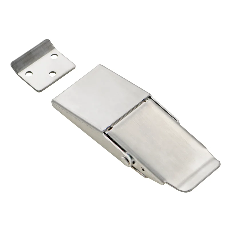 Hidden Concealed Hardware Buckle 304 Stainless Steel Spring Buckle Safety Door Buckle Toolbox Mechanical Buckle