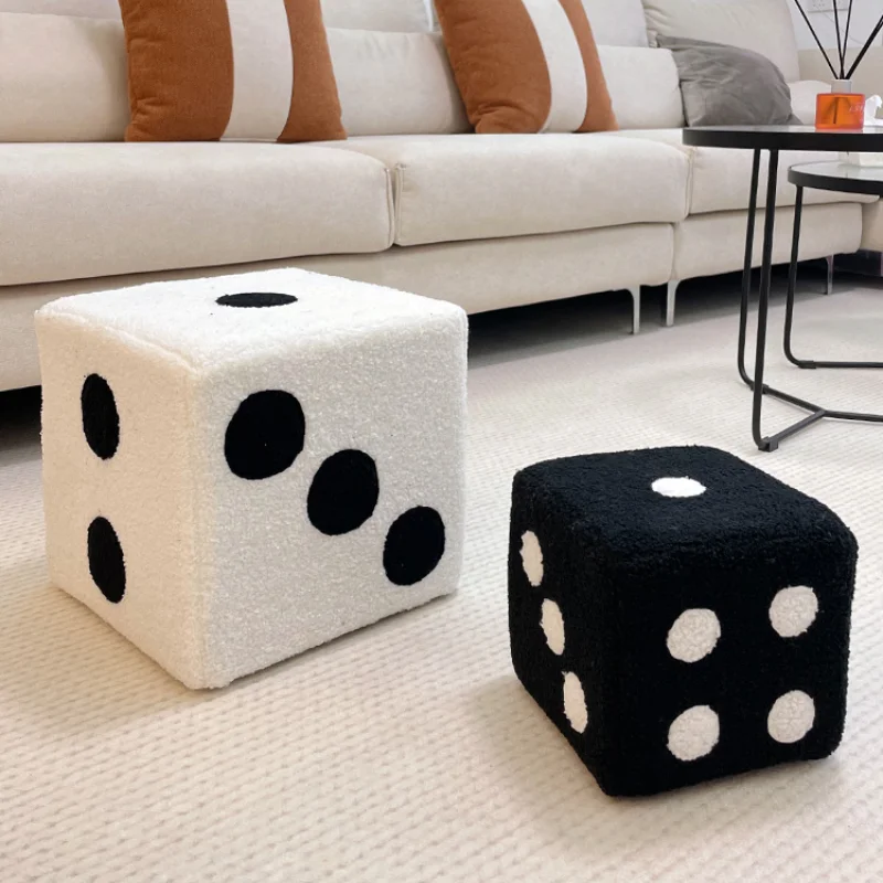 Creative Dice Stool Shoe Changing Seat, Internet Celebrity, Living Room Sofa, Floor to Ceiling Decorations