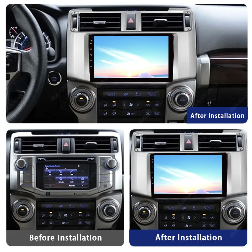 For TOYOTA RUNNER 2010-2015 9INCH Car dvd radio Android Host speaker decoder MP3 MP5 fascia audio video frame Radio panel