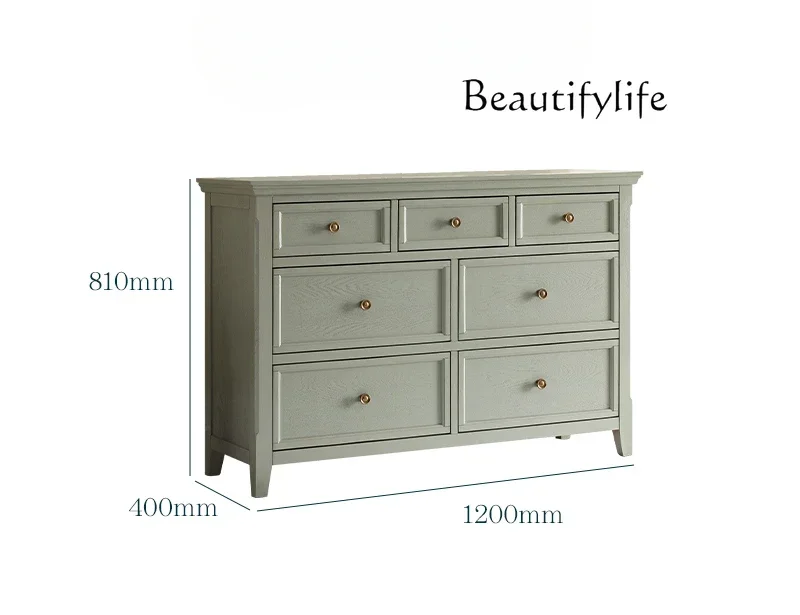

American furniture antique solid wood storage cabinet household simple entrance decorative cabinet