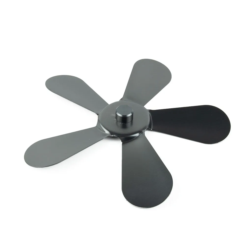 Stove Fan Fan Blades 172mm 1Pcs Accessories Iron Grey Light Chimney Pipe Fan For Thermal Power Oven Fan 5 Blade Fan