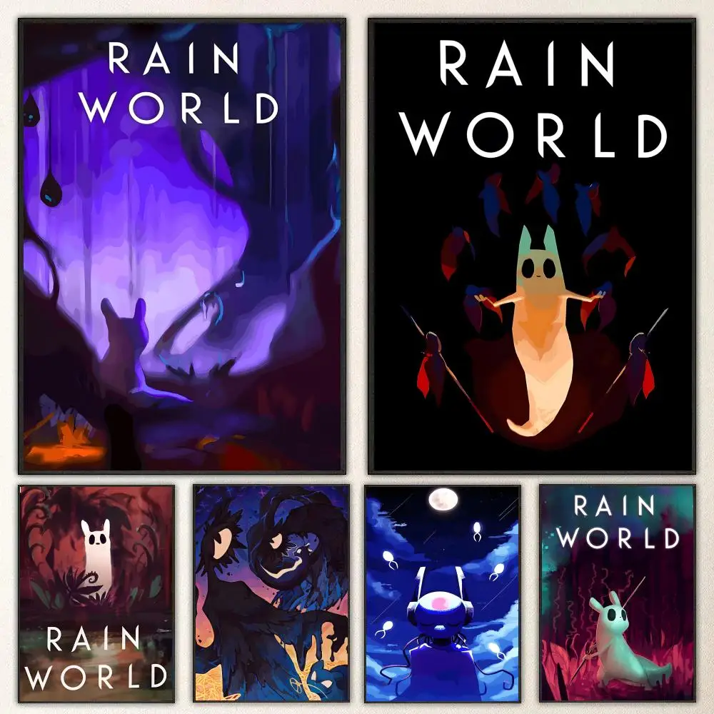 Rain World Poster High-definition  poster stickers, suitable for bedroom, living room, home decoration