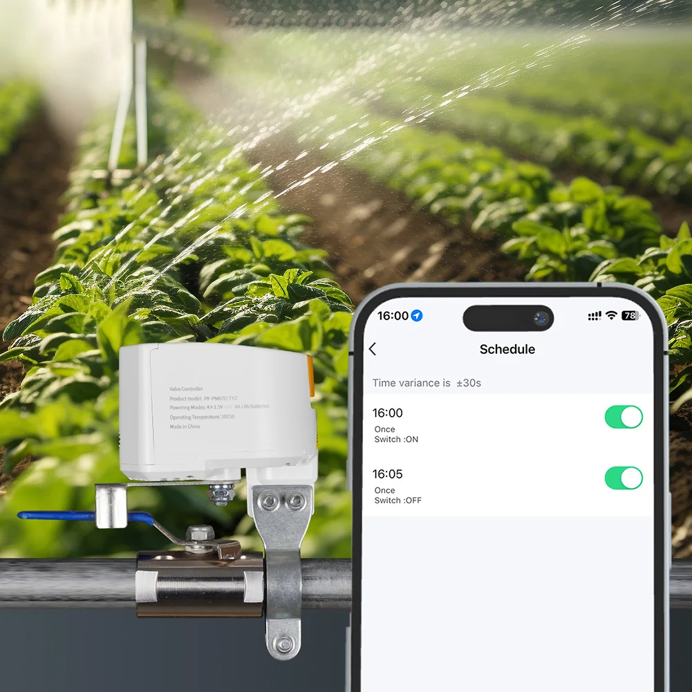 

Контроллер водяного газового клапана с умной батареей ZigBee, совместимый с контроллером отключения газа водяного клапана Alexa и Google Home
