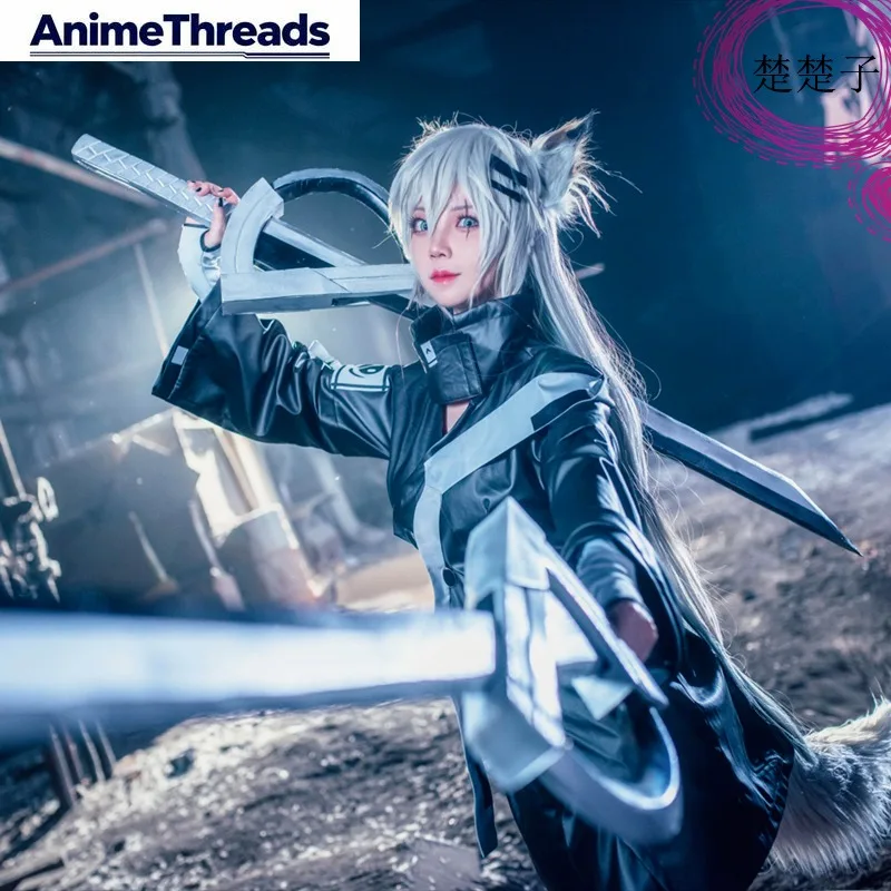 

THREAD Arknights Lappland Woman Wig cosplay costume Cos Game Anime Party Uniform Hallowen Play Role clothes Clothing