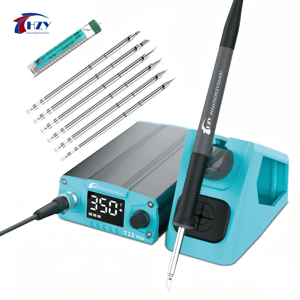 hzy-t12-max-75w-soldering-station-t12-iron-tips-intelligent-led-digital-display-anti-static-thermostat-heating-repair-welding-t