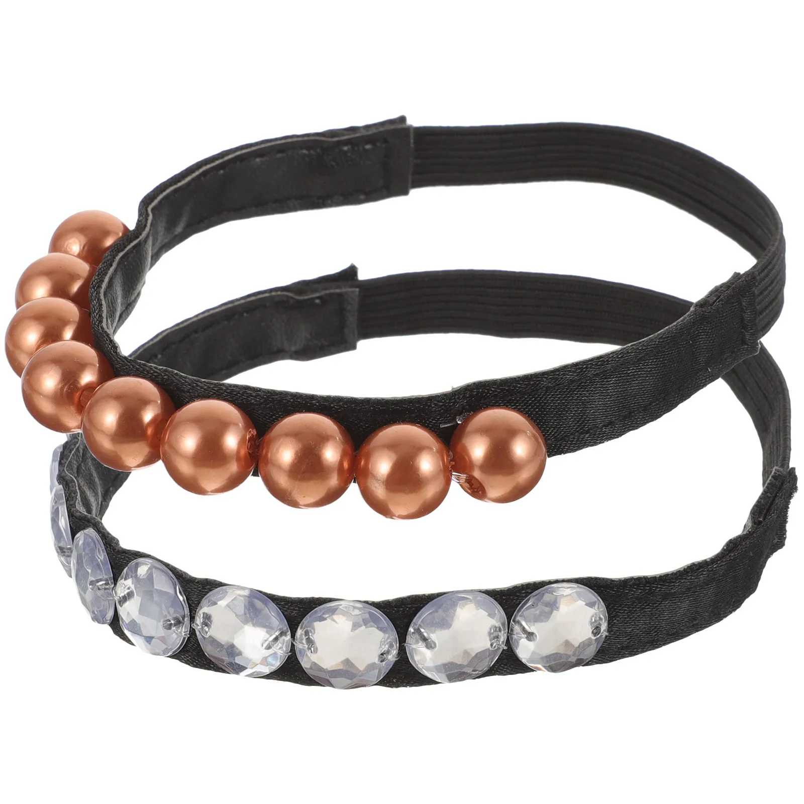 قطعتان من أحزمة الأحذية المرنة اللؤلؤية وأشرطة الكعب البديلة المضادة للانزلاق والكعب العالي الآمنة الناعمة القابلة للتمدد لراحة النساء