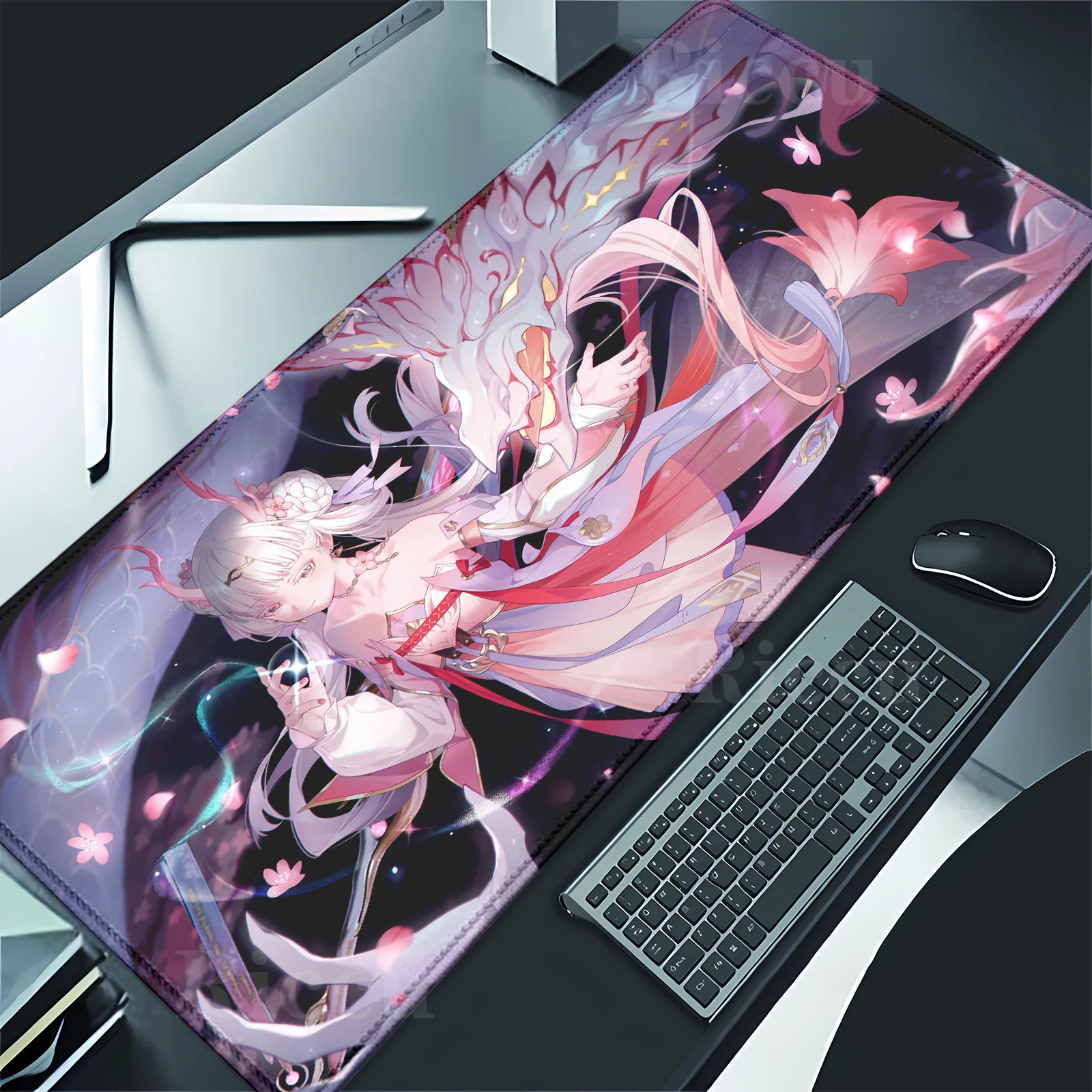 Wuthering Waves Jinhsi Comic Mouse Pad Game Laptop Mat Large Kawaii Anime Mouse pad Gaming Accessories E-Sports PC peripherals