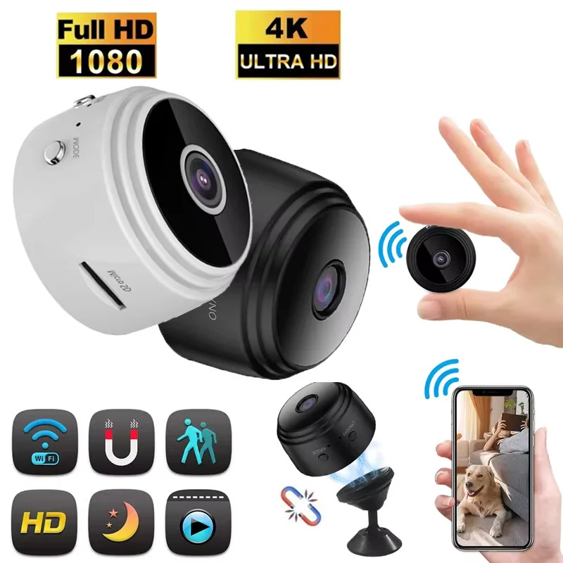 A9 WiFi Camera Safety Monitor Mini 1080P HD Camcorders Indoors Night Version Video Intelligent Camera Security Protection 2025