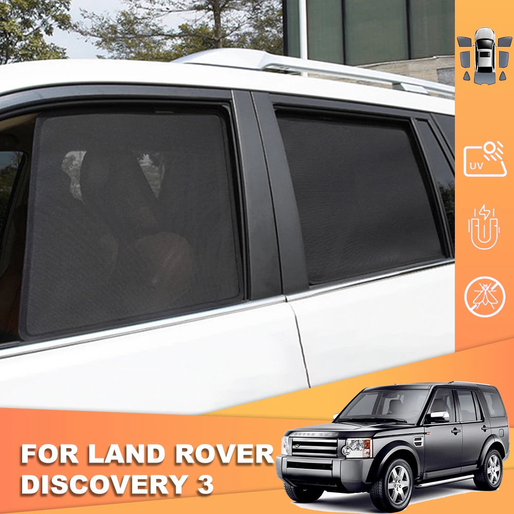 For Land Rover DISCOVERY 3 LR3 2004-2009 Magnetic Car SunShade Front Windshield Curtain Rear Side Baby Window Sun shade Visor