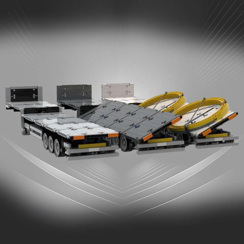 

MOC Low Roof Liftable Trailer 1/21 Compatible 42078 Building blocks DIY Truck trailer Assembly Bricks kids Toys Birthday Gifts
