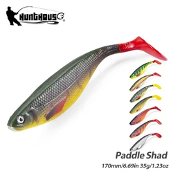 Hunthouse Paddle Shad Soft Fishing Lure Musky Shadteez Bait 170mm 35g Wobblers For Pike Giant Shads Muskies Swimbait Fish Tackle