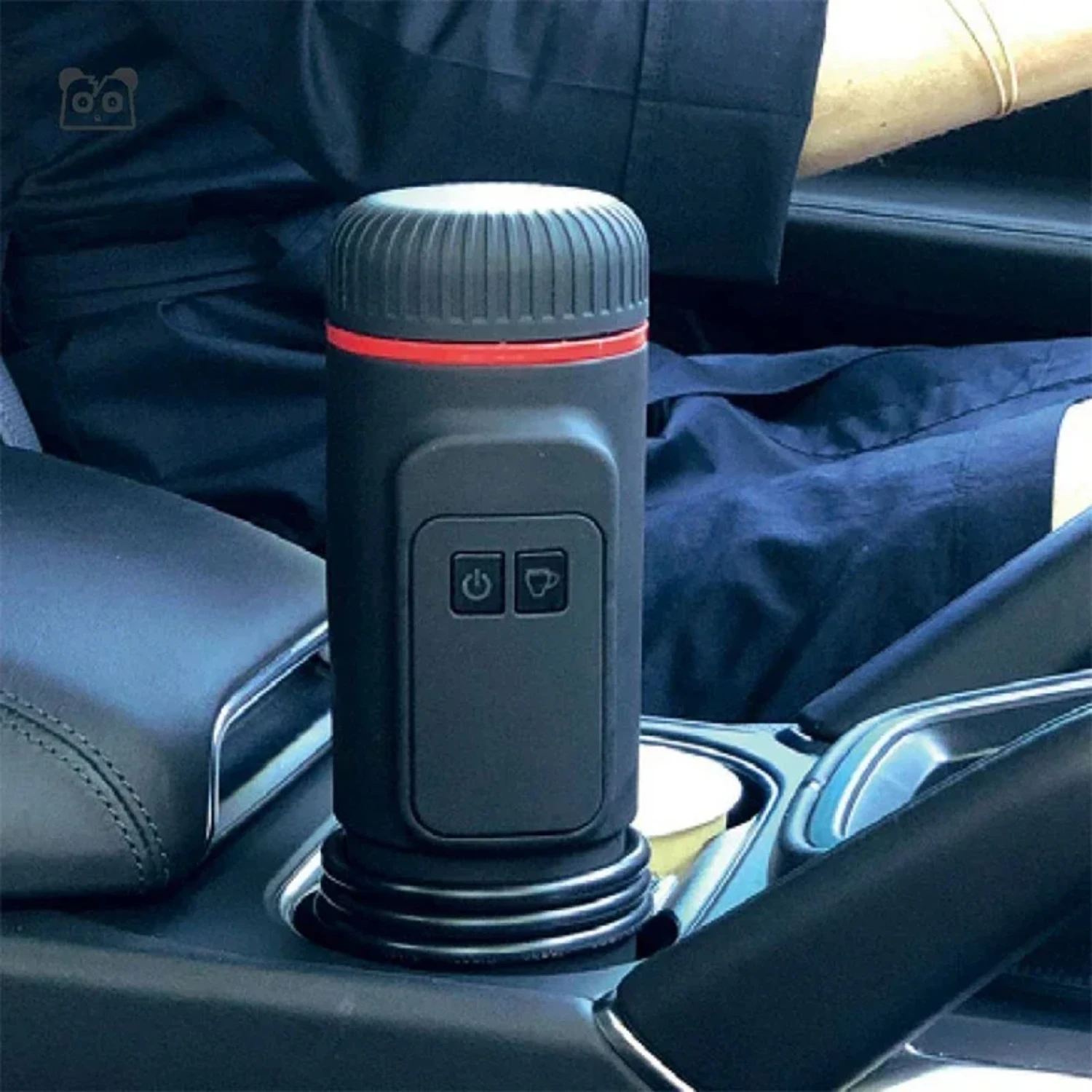 Houselin Portable Mini Espresso Machine, 12V/24V Car Coffee Maker with Self-Heating,  Compatible For NS Pods & Ground Coffee