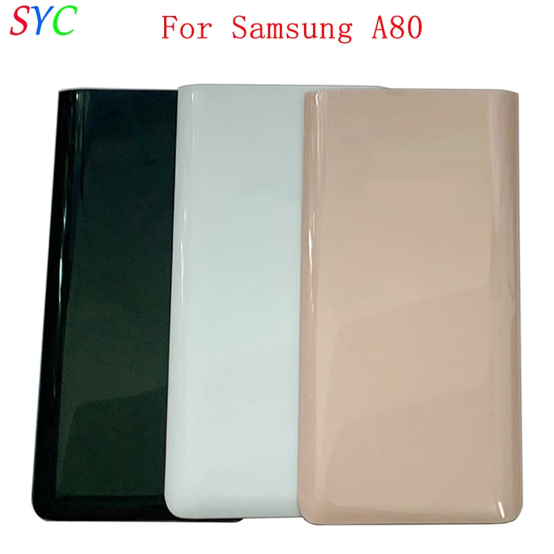 

Rear Door Battery Cover Housing Case For Samsung A80 A805F Back Cover with Logo Repair Parts