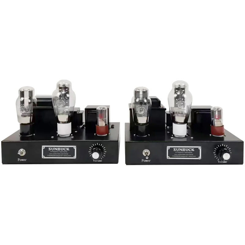 SUNBUCK Handmade 2.0 Stereo 10W Single Ended 300B Vacuum Tube Amplifier Split HIFI 300B Electronic Tube Power Amplifier Audio