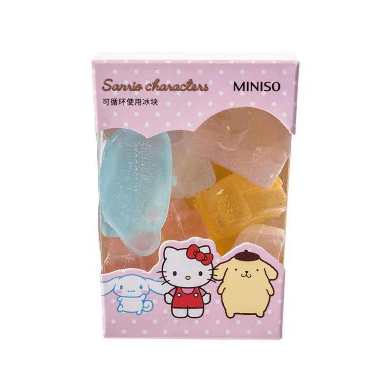 Kawaii Sanrioed Hello Kittys Cinnamoroll Onpompurin Sanriod อุปกรณ์เสริมอะนิเมะการ์ตูนน้ำแข็งก้อนฤดูร้อนเครื่องดื่มเย็นของขวัญ