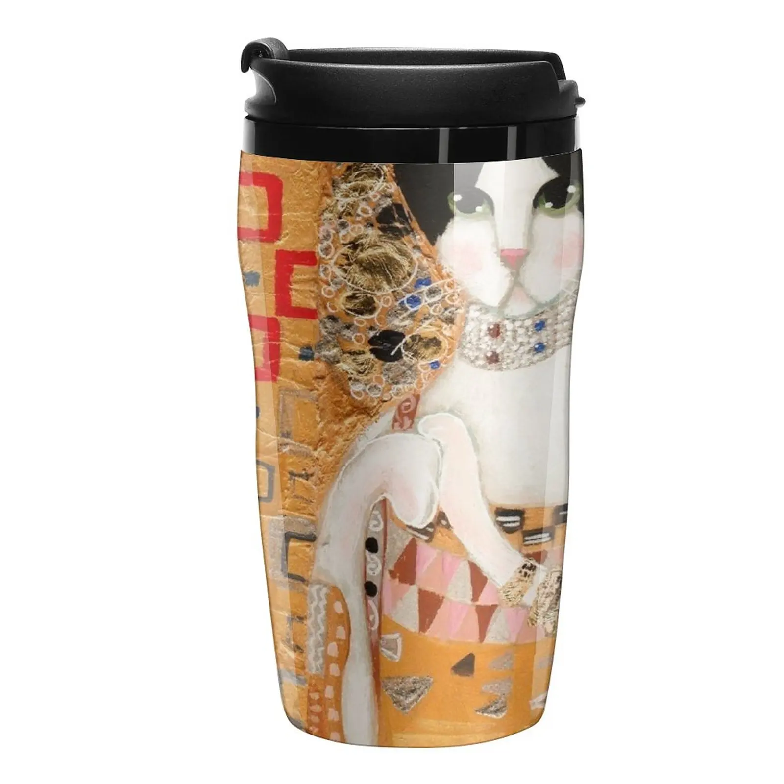 New Klimt Cat Travel Coffee Mug Thermos Cup Coffee Cup Espresso