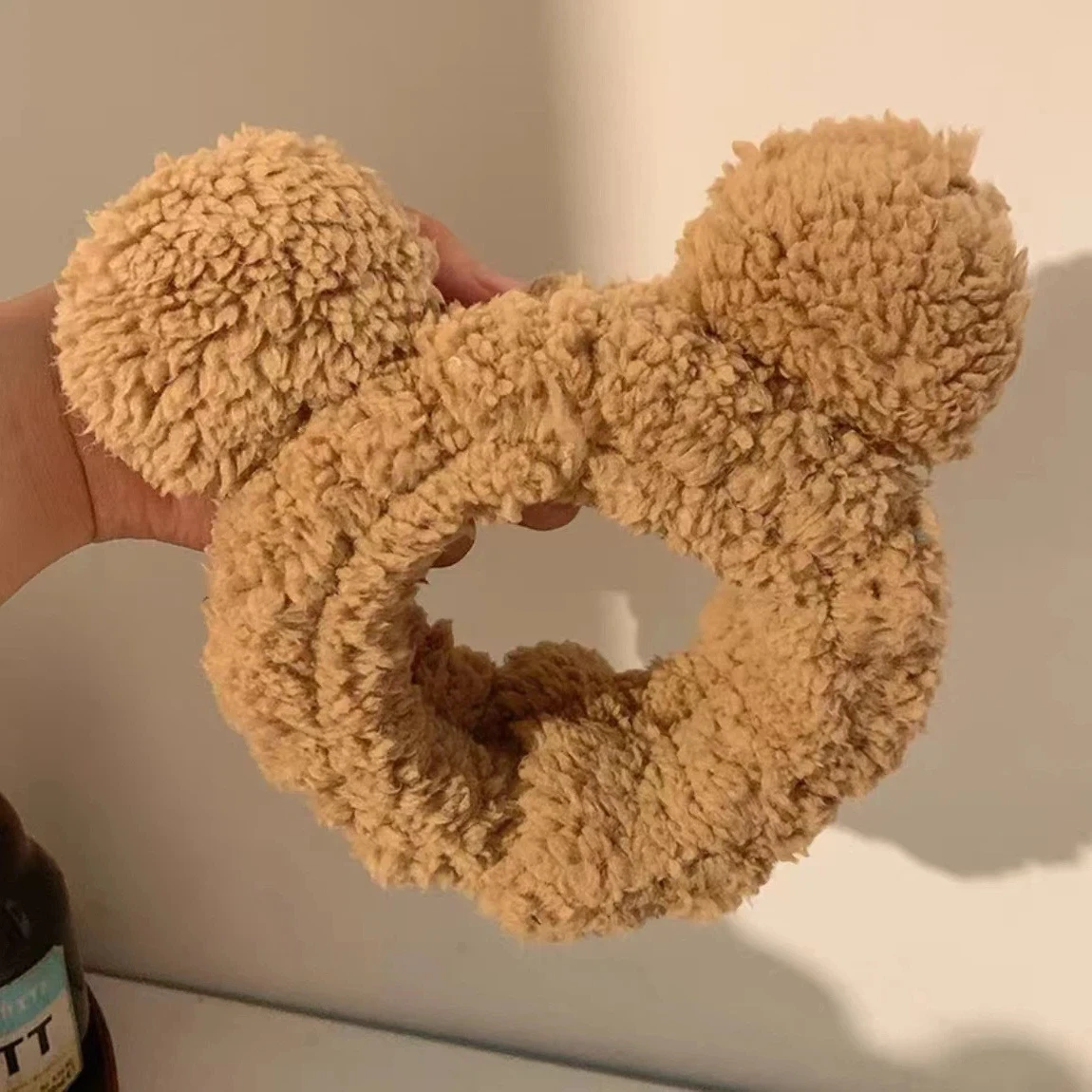 Cute Bear Hair Band Women's Face Wash Facial Mask Makeup Headwear Plush Hair Band Anti Slip Hair Band Hair Hccessories